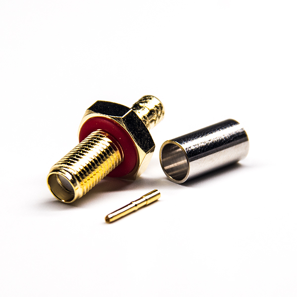 Waterproof SMA Connector Female Straight Bulkhead